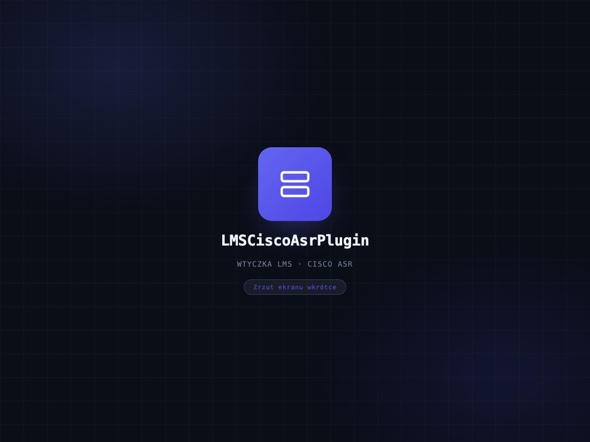 LMSCiscoAsrPlugin
